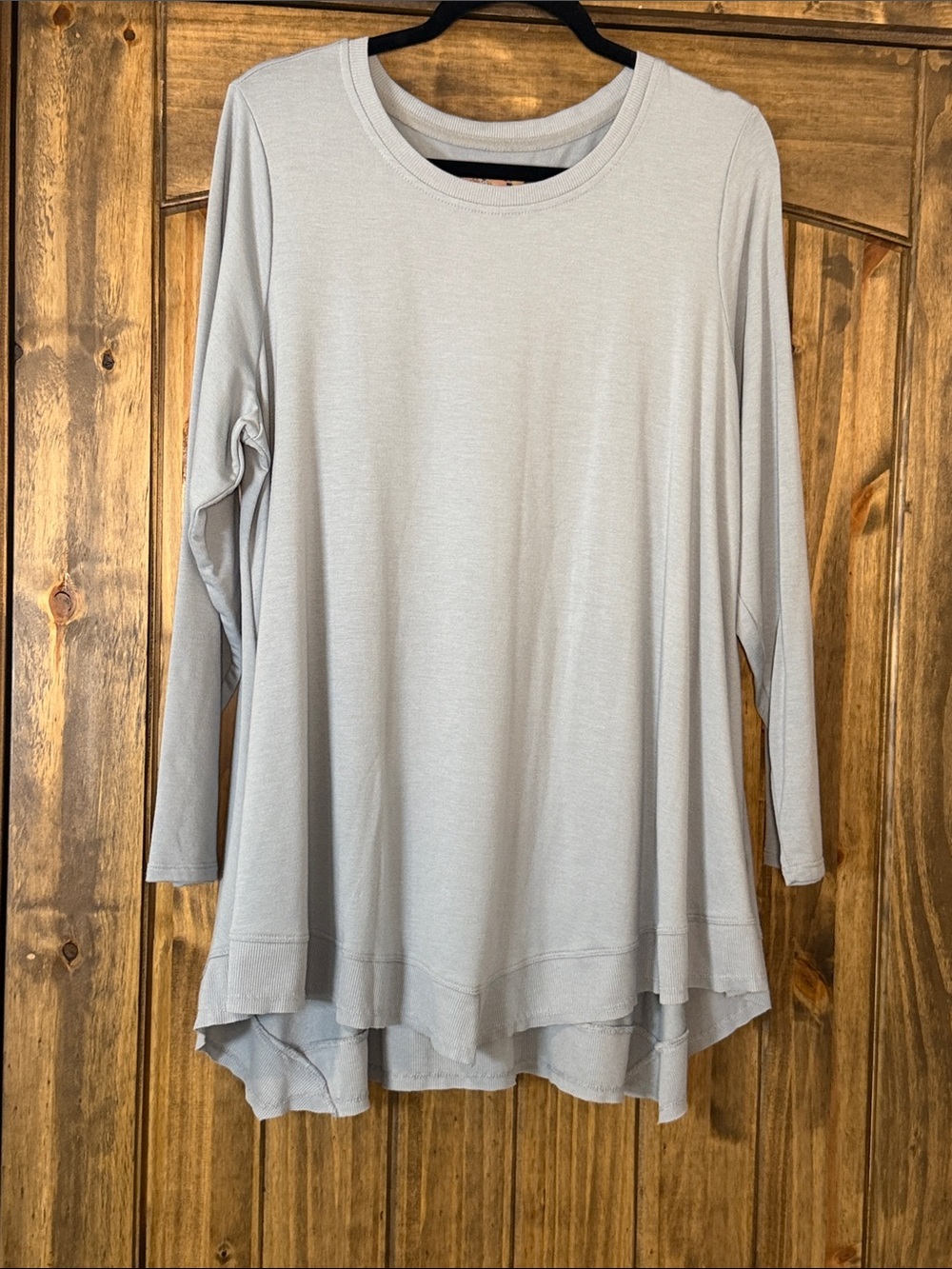 Cupio Light Gray Long Sleeve Swing Tunic